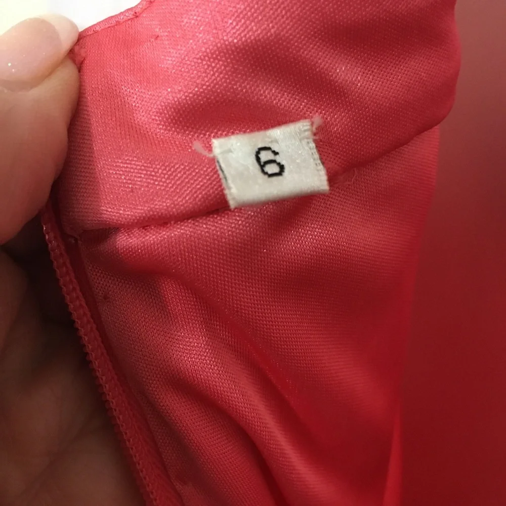 Sherri Hill Coral 2 Piece Gown Size 6 - Picture 9 of 12